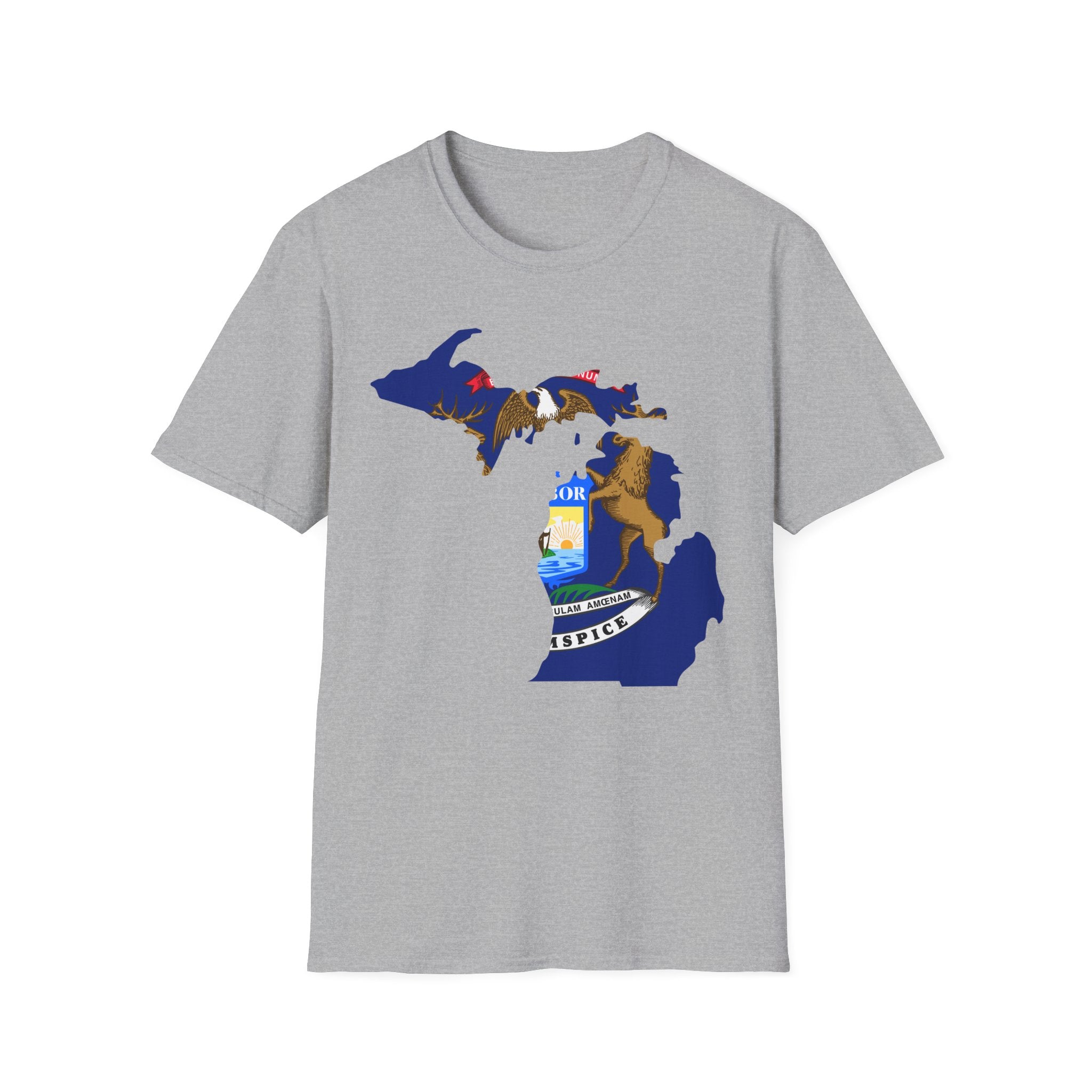 Michigan's Flag & Boundaries