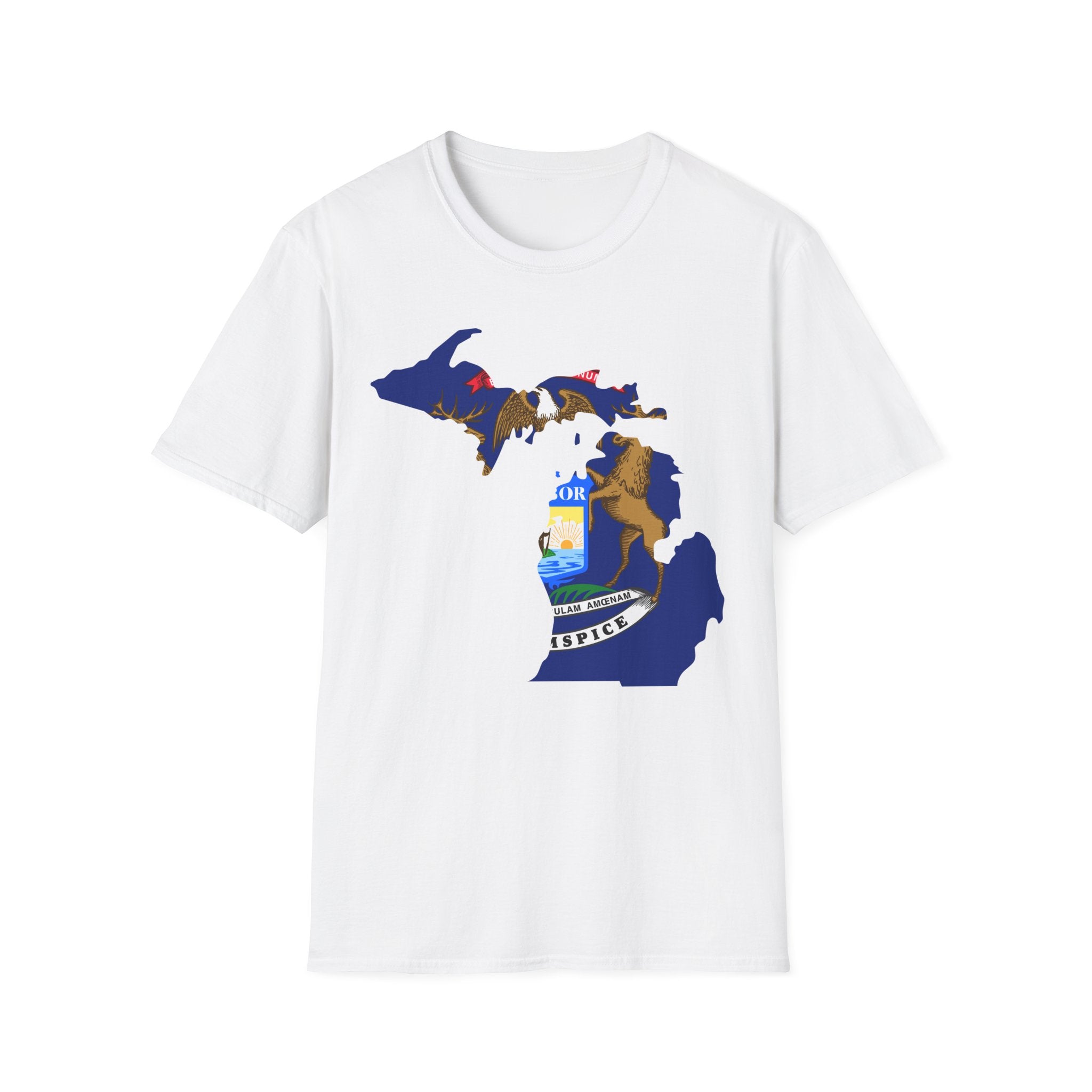 Michigan's Flag & Boundaries