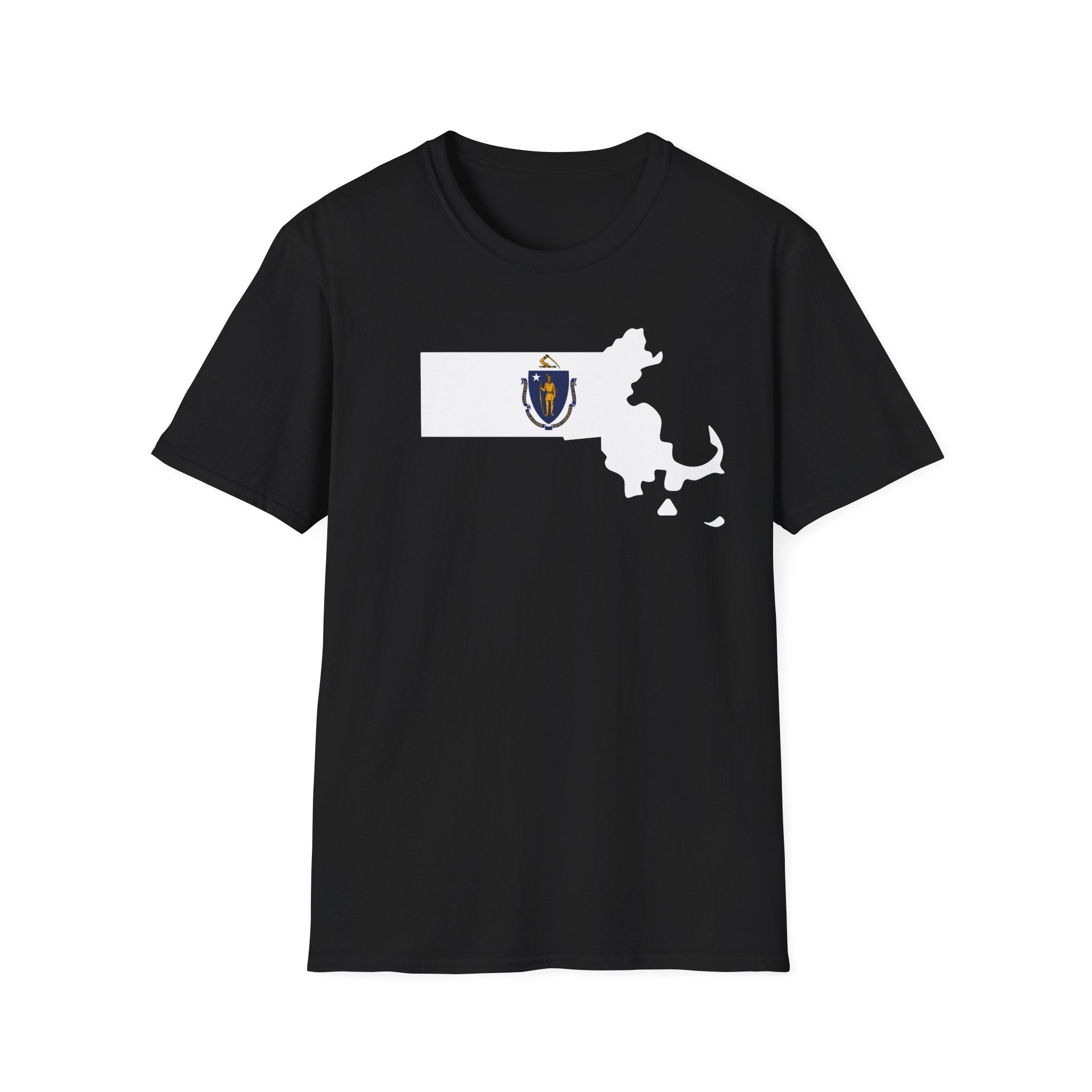 Massachusetts's Flag & Boundaries