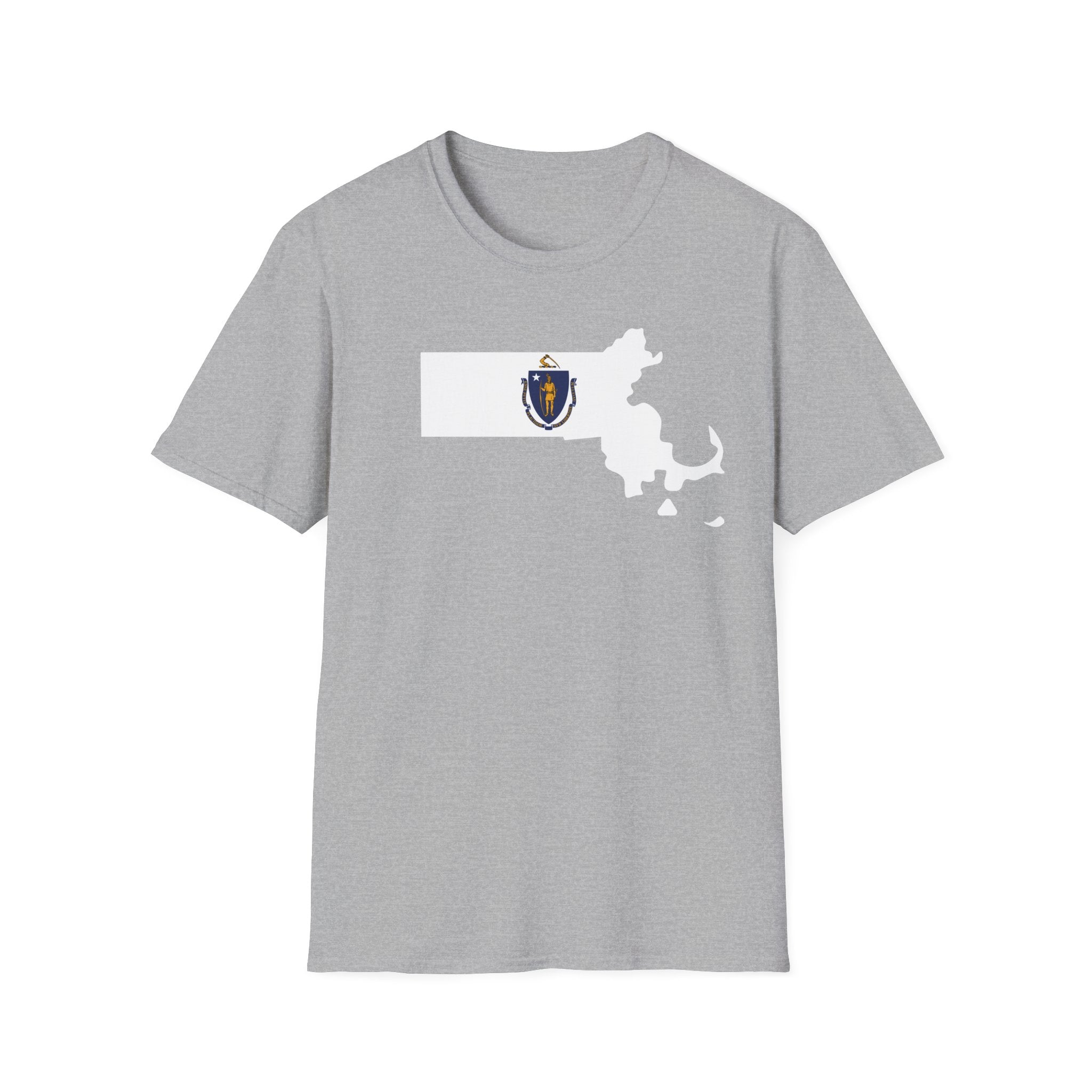 Massachusetts's Flag & Boundaries