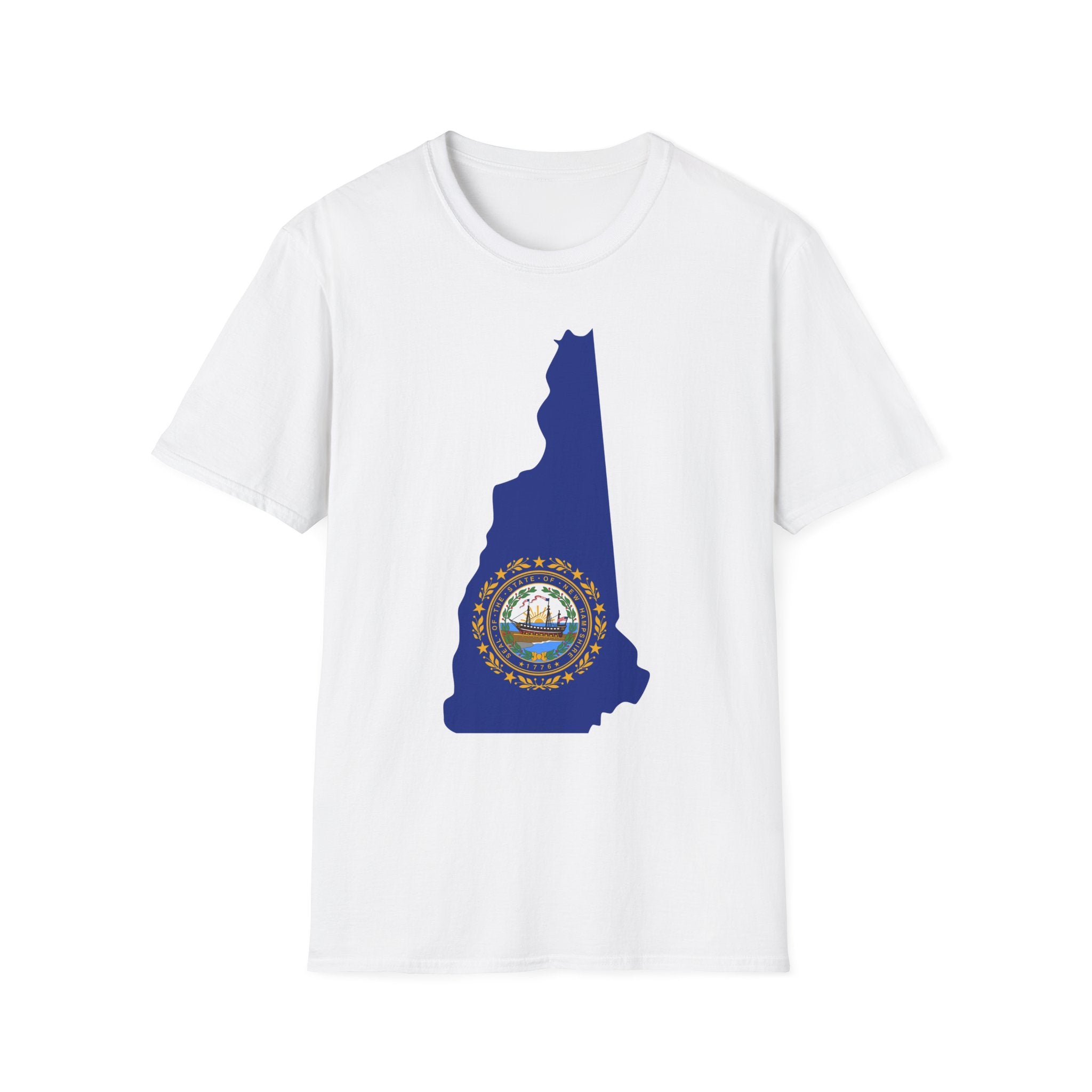 New Hampshire's Flag & Boundaries