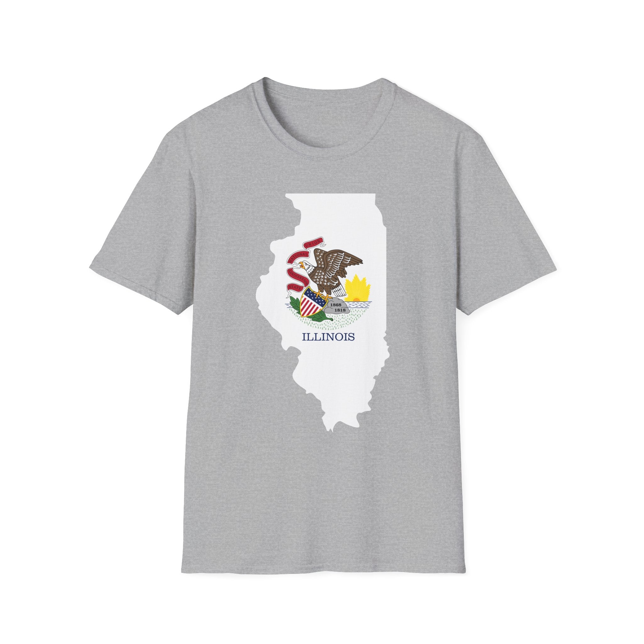 Illinois's Flag & Boundaries
