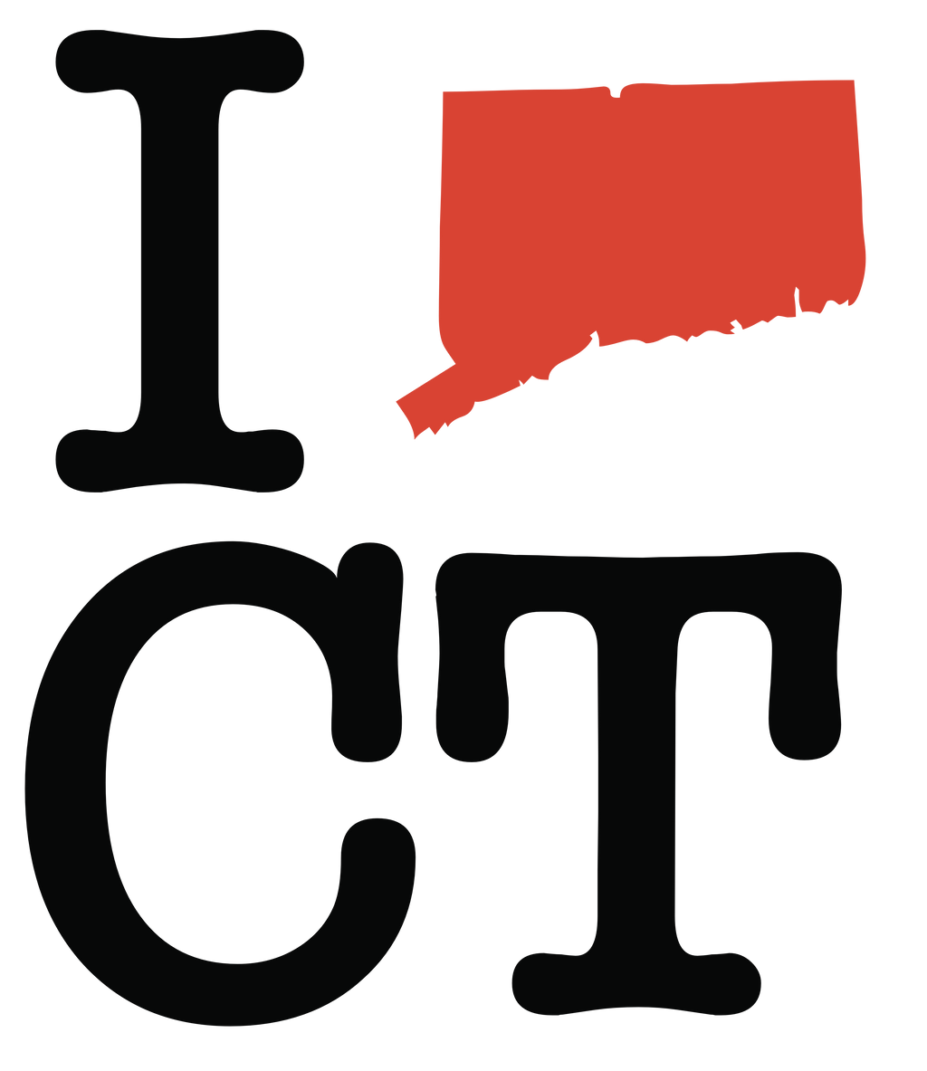 I love Connecticut (pattern)