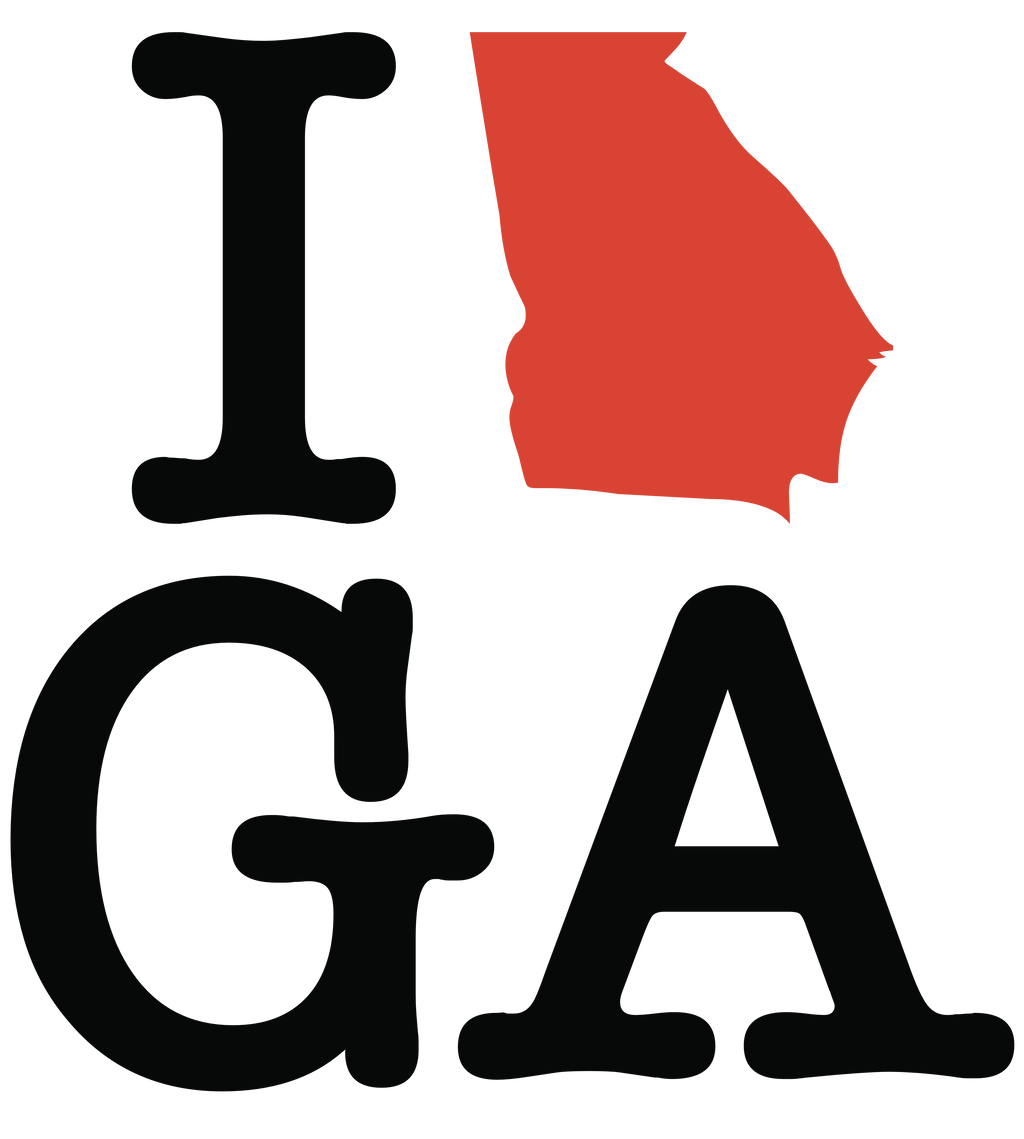 I love Georgia (pattern)