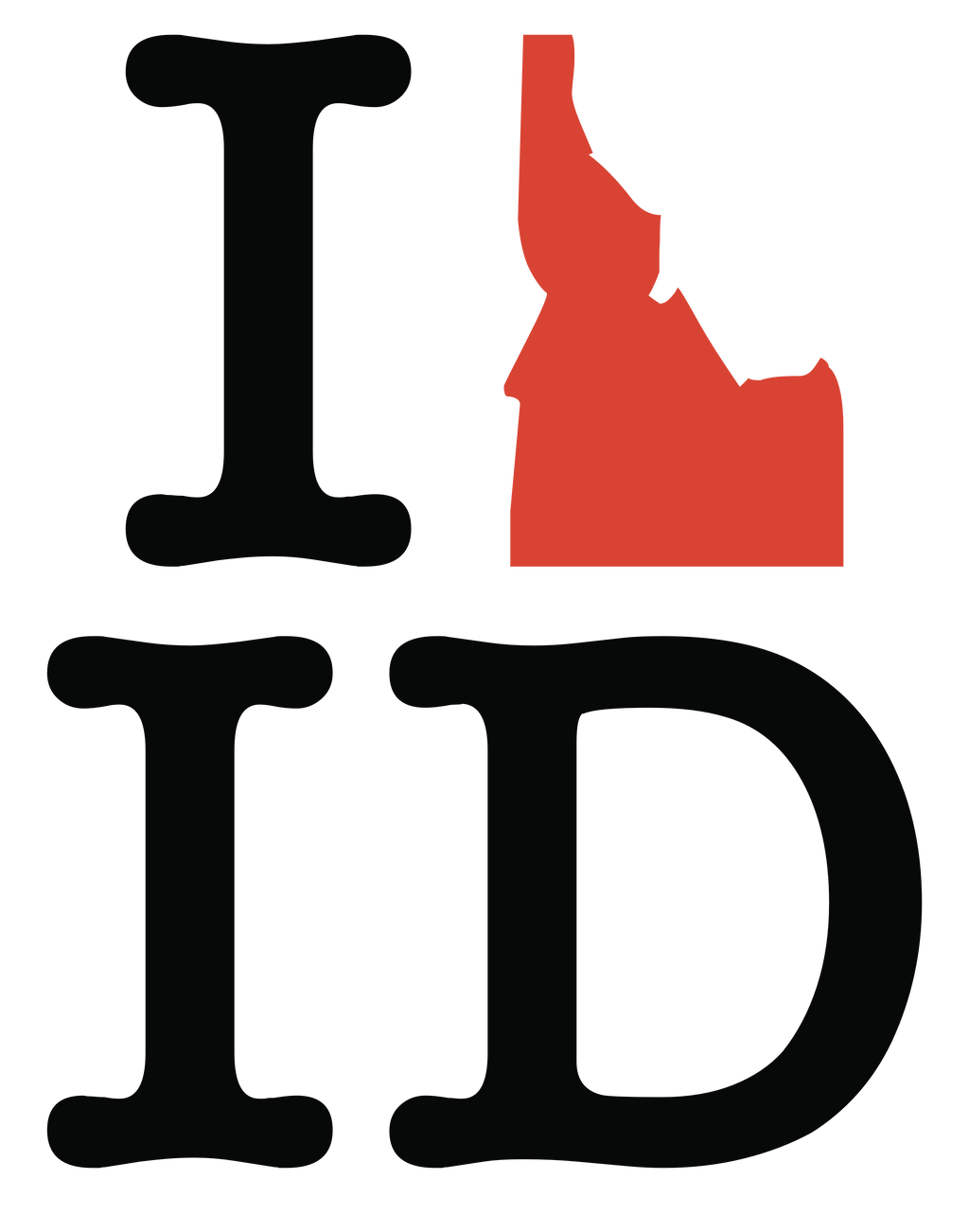 I love Idaho (pattern)