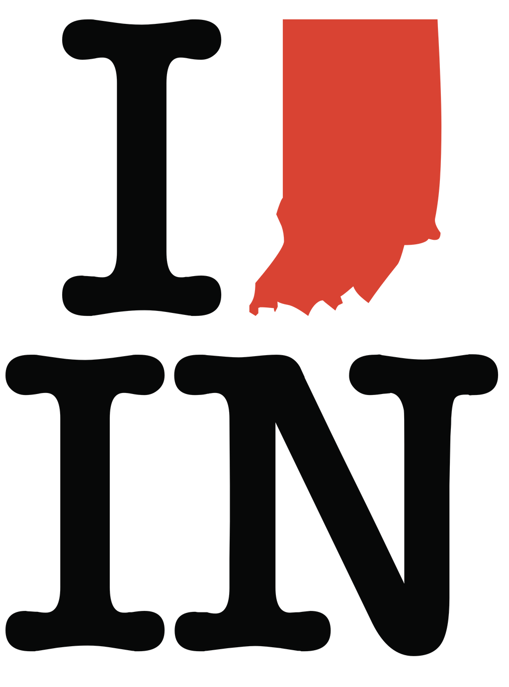 I love Indiana (pattern)