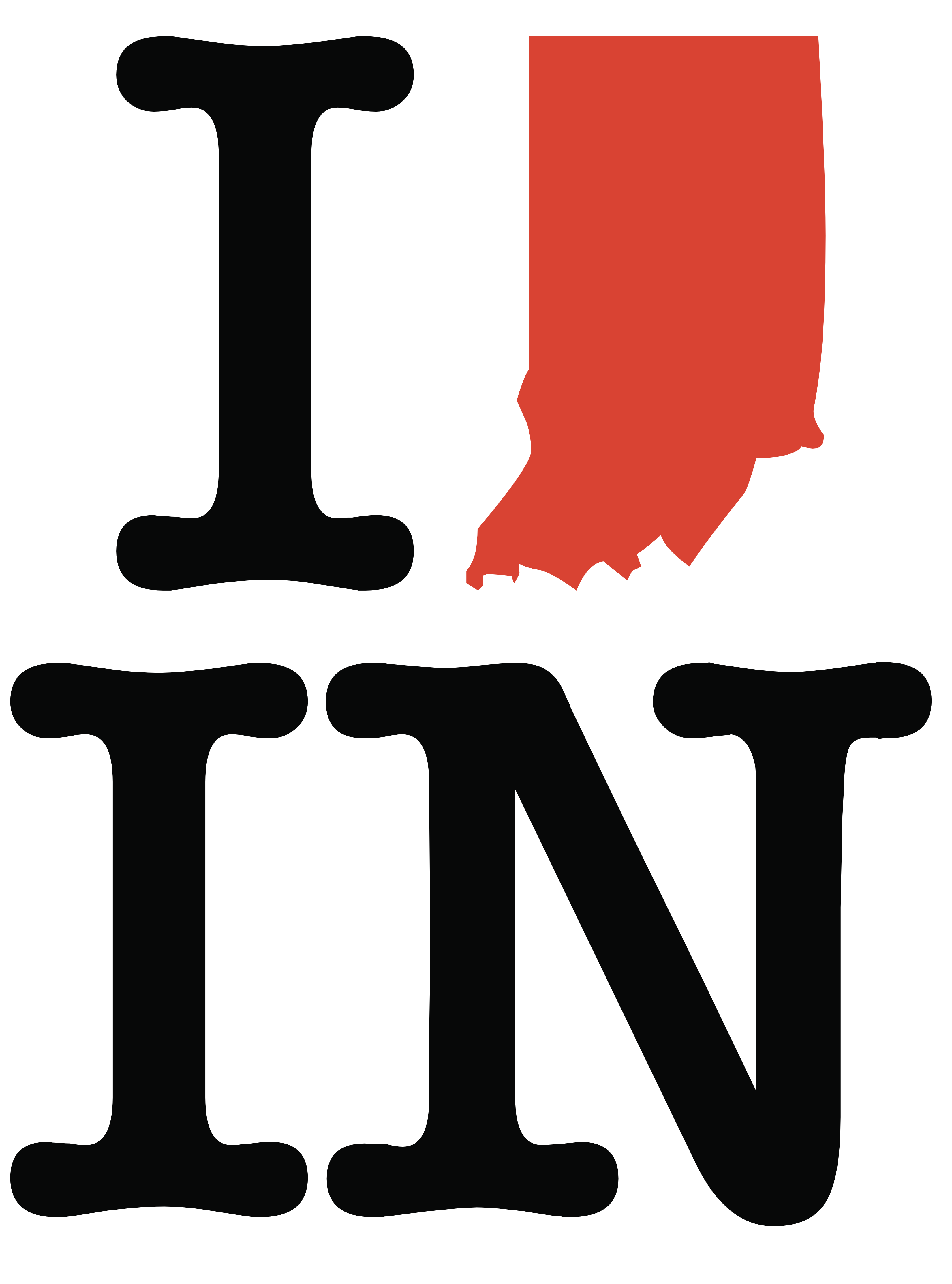 I love Indiana (pattern)