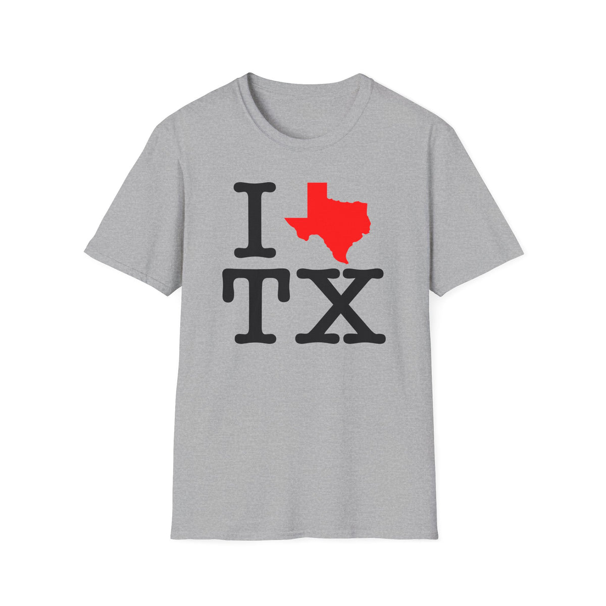 I ❤️ TX light grey t-shirt