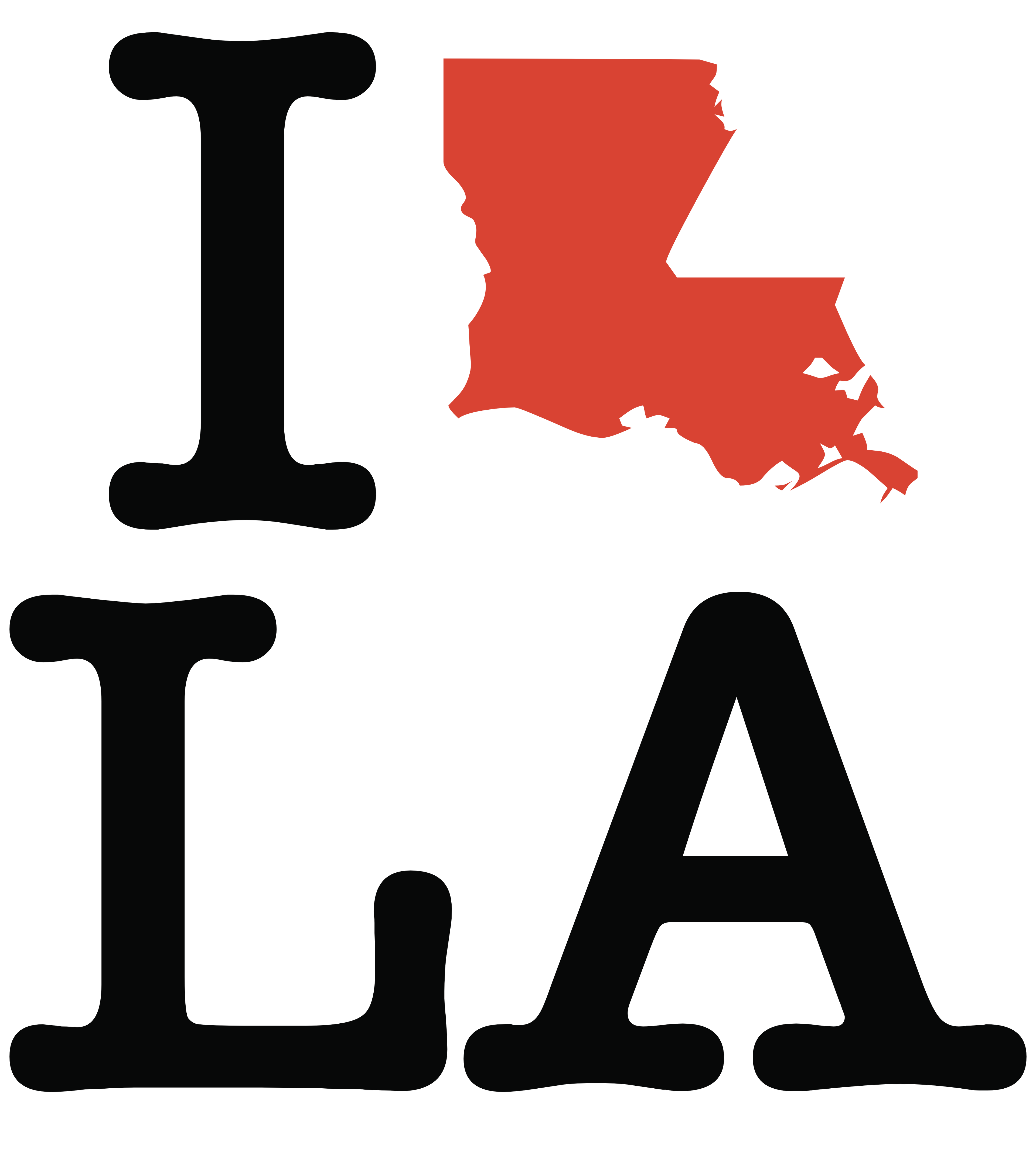 I love Louisiana (pattern)