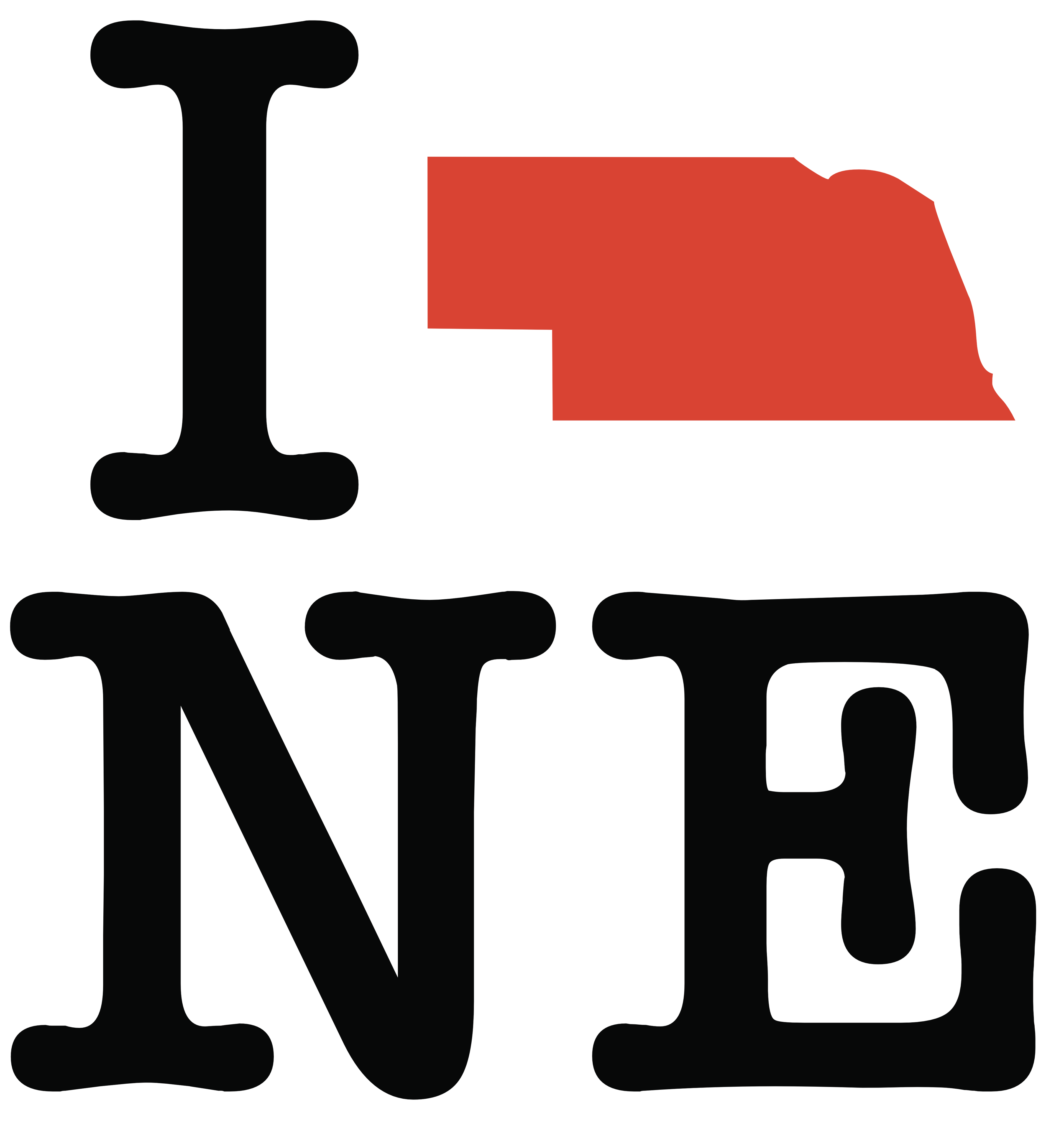 I love Nebraska (pattern)