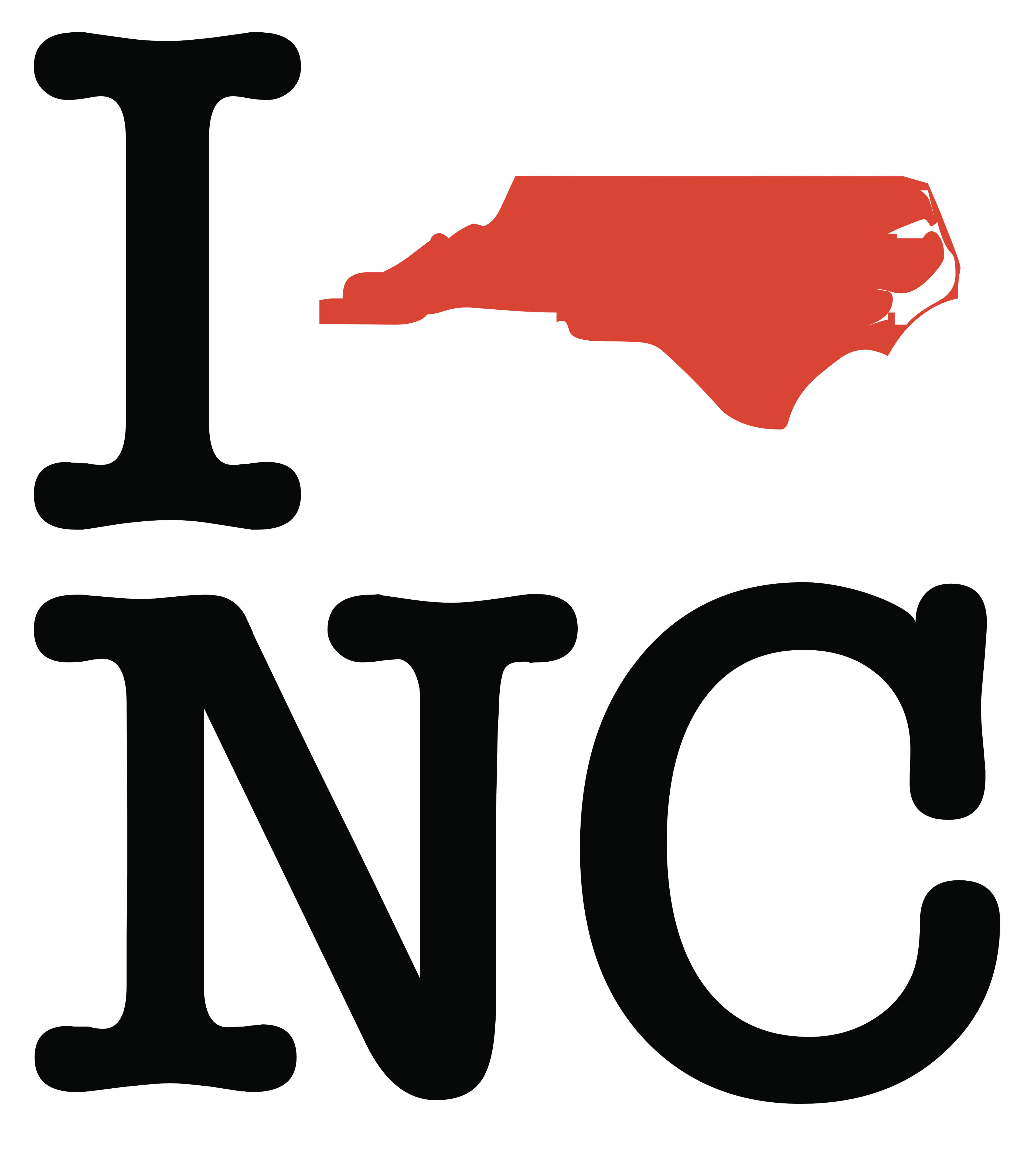 I love North Carolina (pattern)